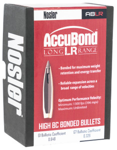 Nosler AccuBond-Long Range 7mm 175 Grain Spitzer Bullets, Part 58517, 100 Count
