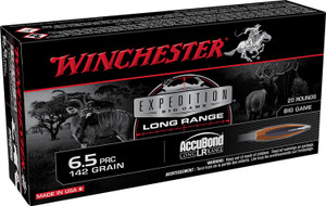 Winchester Ammo S65PLR 6.5 PRC Nosler AccuBond Long-Range 142 Grain Centerfire Rifle Rounds