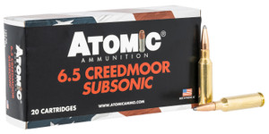 Atomic Ammunitions 6.5 Creedmoor Subsonic Jacketed Hollow Point Rounds (Part #00482)