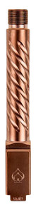 Ballistic Advantage BAPSG195T3R Premium Series Threaded Fluted Barrel for Glock 19 Gen 3-5, Copper PVD