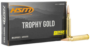 HSM 65X284130VLD 6.5x284 Norma Berger Hunting VLD Match Centerfire Rifle Rounds