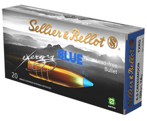 Sellier & Bellot SB65XA 6.5 Creedmoor 120 Grain TAC-EX-Blue Centerfire Rifle Rounds