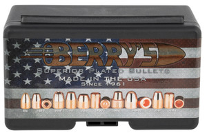 Berrys 20588 .44 Caliber 220 Grain Flat Point Plated Bullets, 250 Count