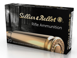 Sellier & Bellot SB6557RA 6.5x57mm Soft Point Centerfire Rifle Rounds, 131 Grain, Hunting Ammunition