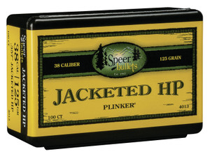 Speer Ammo 4013 .357 Caliber 125 Grain Jacketed Hollow Point Bullets, 100 Count