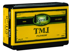 Speer Ammo 3995 9mm 115 Grain Total Metal Jacket Reloading Bullets, 100 Count