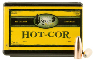 Speer Ammo 2471 Hot-Cor .375 Caliber 235 Grain Semi-Spitzer Soft Point Bullets, 50 Count
