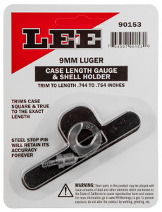 Lee 90153 9mm Luger Case Length Gauge with Shell Holder