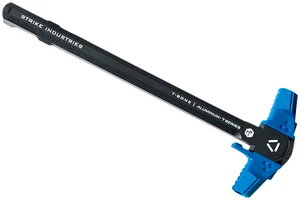Strike Industries T-Bone Ambidextrous Charging Handle for .223/5.56 AR-15, Blue - ARTBCH223BKBLU