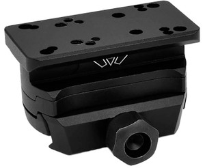 Warne 6104M Red Dot Riser for Holosun AEMS, Picatinny Rail Mount