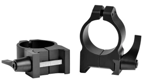 Warne 201LM Maxima 1-Inch Medium Quick-Detach Scope Rings, Matte Steel
