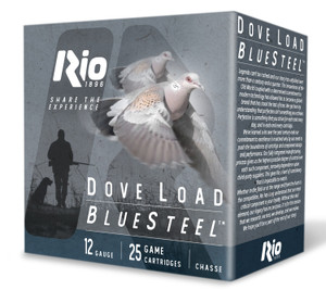 RIO Ammunition DLBS286 Dove Load 12 Gauge Shotshell Steel Loads - 2-3/4 Inch, 6 Shot, 25 Rounds per Box