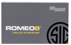 SIG Sauer Electro-Optics ROMEO8T 1x38mm Red Dot Sight, 2 MOA Circle Dot, Flat Dark Earth, SOR81003