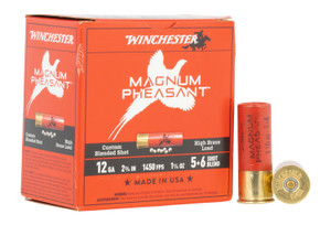 Winchester Ammo MP1256 12 Gauge Shotshell Lead Loads - 2-3/4 inch, 5 & 6 Mag Pheasants, 25 Rounds