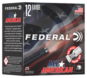 Federal FAA12H19 12-Gauge Shotshell Lead Loads, 2.75 Inches, 3 Drams, 25 Rounds