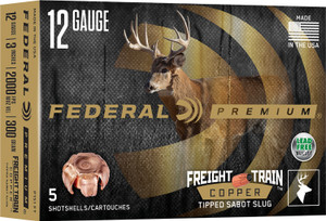 Federal P152FT 12 Gauge 2.75-Inch SlugShot Shotshell Load, 5 Rounds per Box, 10 Boxes per Case