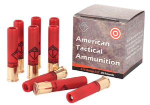 ATI AC410R 410 Gauge Rifled Slug Ammunition – 2.5 Inch, 1/4 Ounce, 25 Rounds per Box