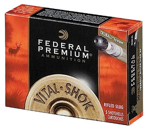 Federal PB209RS Rifled Slug for 20 Gauge Hunting - 3 Inch, 3/4 oz, 1700 fps, Box of 5