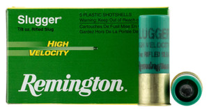 Remington Ammunition 28600 High Velocity 12 Gauge Rifled Slug - 2.75 Inches, 7/8 Oz, 1800 fps, 5 Rounds per Box