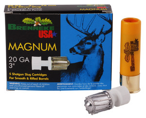 Brenneke BR SL203M Magnum 20 Gauge 3-Inch Lead Slug for Hunting