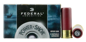 Federal Power-Shok 12 Gauge Rifled Slug – 2.75 inch, 1 oz for Hunting