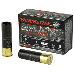 Winchester Ammunition Long Beard XR 12 Gauge Shotshell – 1.75 oz #5, 10 Rounds per Box