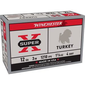 Winchester Ammunition Power Point 12 Gauge Shotshells - #4 Shot, 1.875 oz, 10/100