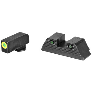 AmeriGlo Trooper Night Sight Set for Glock G5 17/19 - Green and Lime