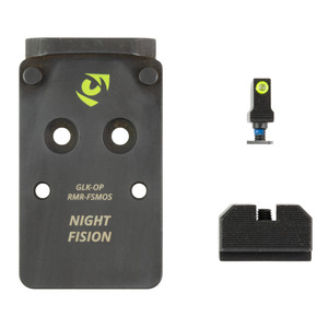 Night Fision NF PLATE+NS RMR/507C Glock MOS Backup Sight and Optic Plate Combo