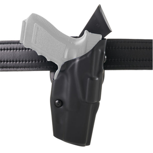 Safariland Model 6390 ALS Mid-Ride Level I Retention Duty Holster for Sig Sauer P320 9C with Light, Black STX Hi Gloss Finish