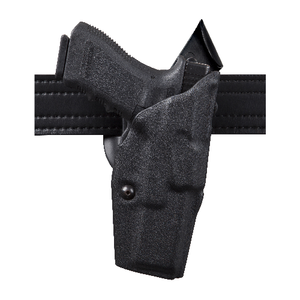 Safariland Model 6390 ALS Mid-Ride Level I Retention Duty Holster for Glock 17 Gen 1-4 with Light, Black STX Tactical Finish