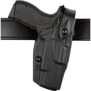 Safariland Model 6360 ALS/SLS Mid-Ride Duty Holster for Glock 22 Gen 5 with Light, Left Hand, STX Basket Weave Finish