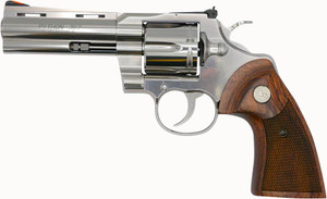 Colt Mfg Python .357 Magnum Revolver with 4.25-Inch Stainless Steel Barrel and Walnut Grip - Model PYTHONSP4WTS