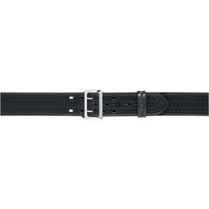 Safariland 875 Stitched Edge Sam Browne Duty Belt with Chrome Buckle, 2.25-inch Width, Black, Size 64