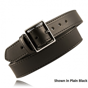 Boston Leather 1 3/4 Inch Stitched Garrison Belt in Cordovan with Brass Hardware - Size 36