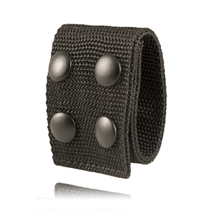 Boston Leather 5496-5 1 3/4-Inch Double Wide Belt Keeper in Black with Ballistic Weave Finish
