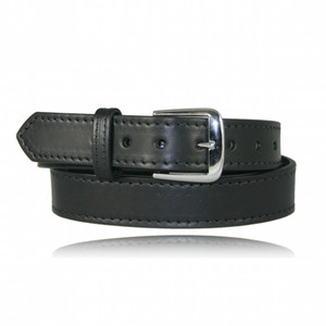 Boston Leather Traditional 1 1/2 Off Duty Belt with Basket Weave Finish, Size 54