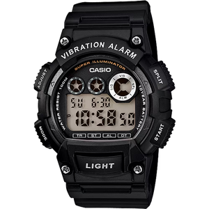 Casio W735H-1AVCF Classic Digital Watch with Vibration Alarm and Super Bright Backlight