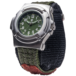 Smith & Wesson Basic Tactical Watch with Green Dial and Nylon Wristband