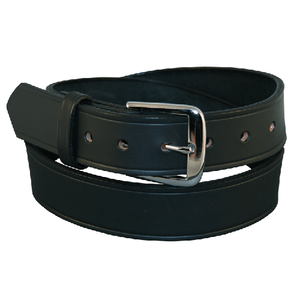 Boston Leather Traditional 1 1/2 Inch Off Duty Belt with Brass Hardware, 36 Size