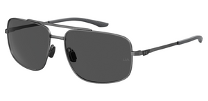 Under Armour UA Impulse Sunglasses with Gray Lenses and Shiny Dark Ruthenium Frame