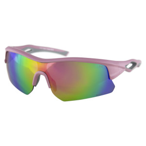 Bobster Dash Matte Pink ANSI Z87.1 Certified Sunglasses with REVO Mirrored Lenses