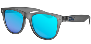 Zan Headgear EZMT03 Minty Sunglasses with Oversized Frame and Smoked Crimson Mirror Lenses