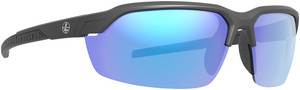 Leupold 186754 Tracer Matte Black Shooting Glasses with Blue Mirror Lenses