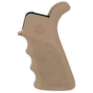 Hogue Overmolded AR-15/M16 Flat Dark Earth Rubber Pistol Grip with Finger Grooves and Beavertail