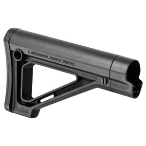 Magpul Industries MOE Fixed Carbine Stock - Mil-Spec Model in Black (Part #MAG480-BLK)