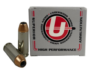 Underwood Ammo 231 10mm Auto 135 Grain Jacketed Hollow Point Centerfire Handgun Rounds