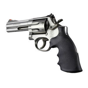 Hogue Monogrip for Smith & Wesson K and L Frame Revolvers – Black Rubber Conversion Grip