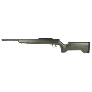 Savage Arms B22 TMBR Tac Rifle in Olive Drab Green with 18-Inch Fluted Barrel and 10-Round Capacity