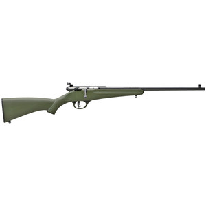 Savage Arms Rascal 22LR Bolt-Action Rifle with 16.1-inch Barrel, Right Hand, Green Synthetic Stock
